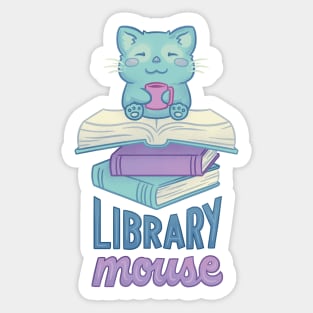 Library Mouse Sticker